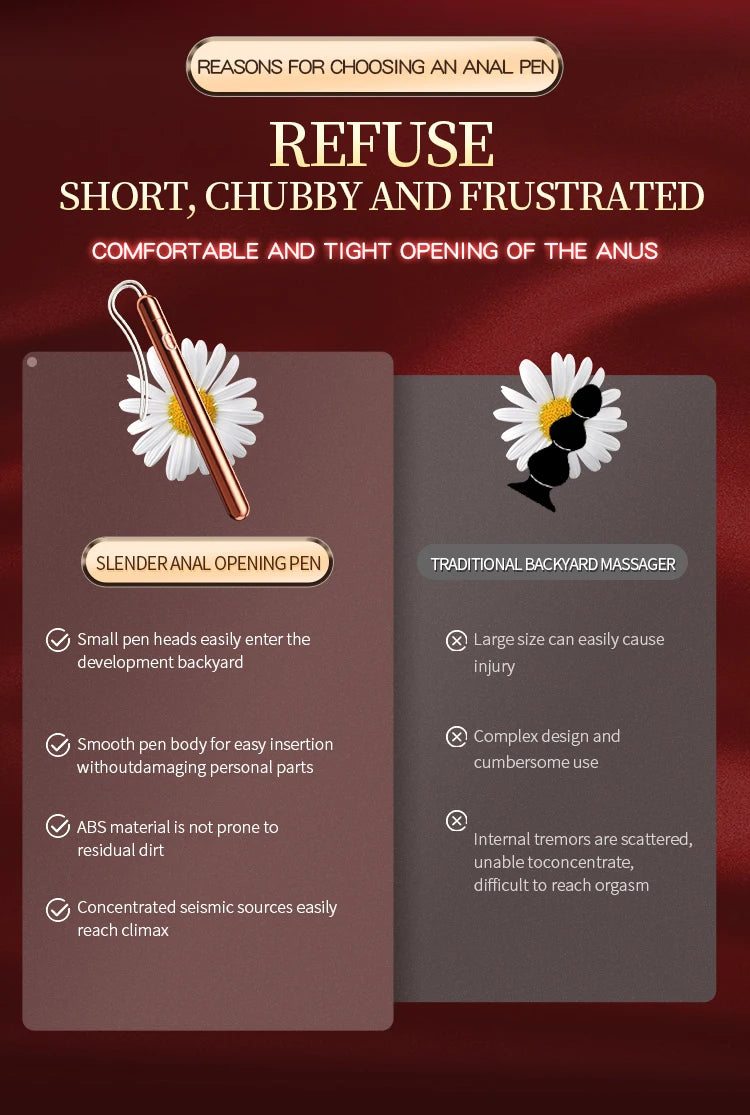 Slim Vibrator for Women – Mini Dildo, Clitoris & Vaginal Stimulator, Anal Toys, Female Masturbator & Fidget Toy