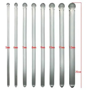 π 5-12mm Glass Urethral Dilator Set β Penis Masturbation & Sounding Experience