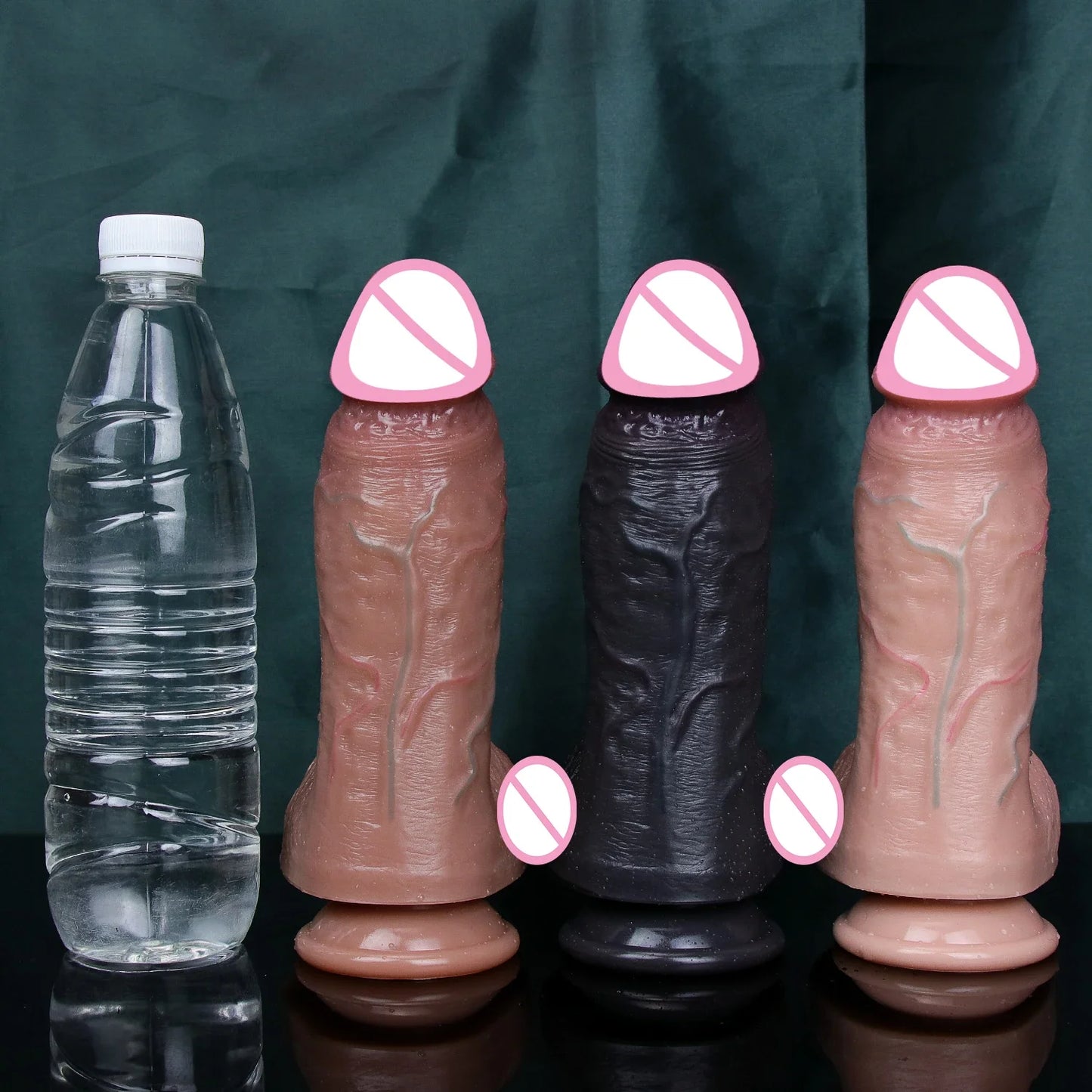 🔹Realistic Silicone Dildo – Thick with Suction Cup, Ideal for Anal & Masturbation