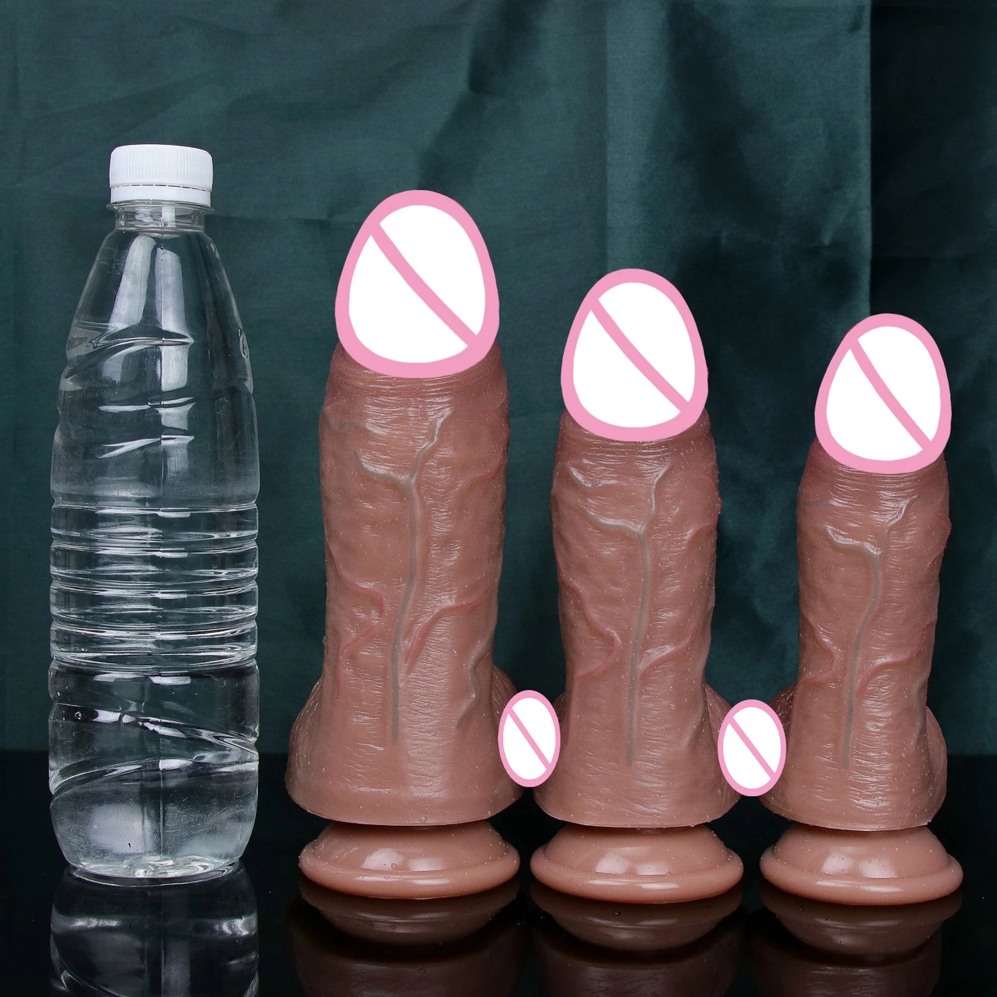 🔹Realistic Silicone Dildo – Thick with Suction Cup, Ideal for Anal & Masturbation